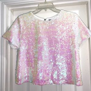 ✅ BOGO Forever 21 Sequin Shirt M